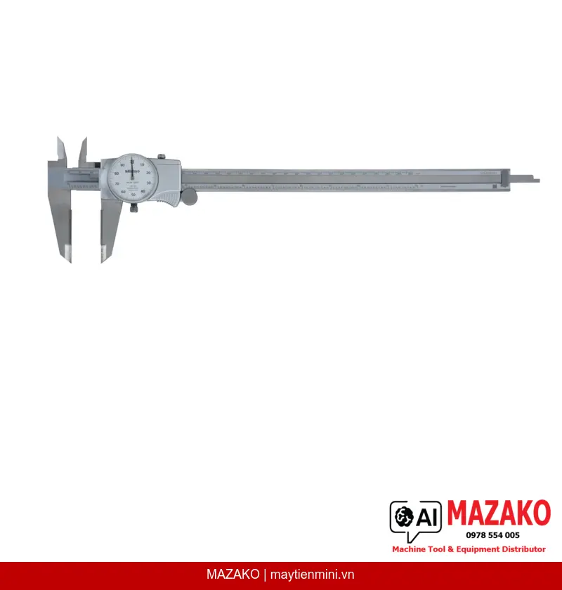 Thước Cặp Đồng Hồ Mỏ Hợp Kim Carbide Mitutoyo 505-747 (0-12 inch)