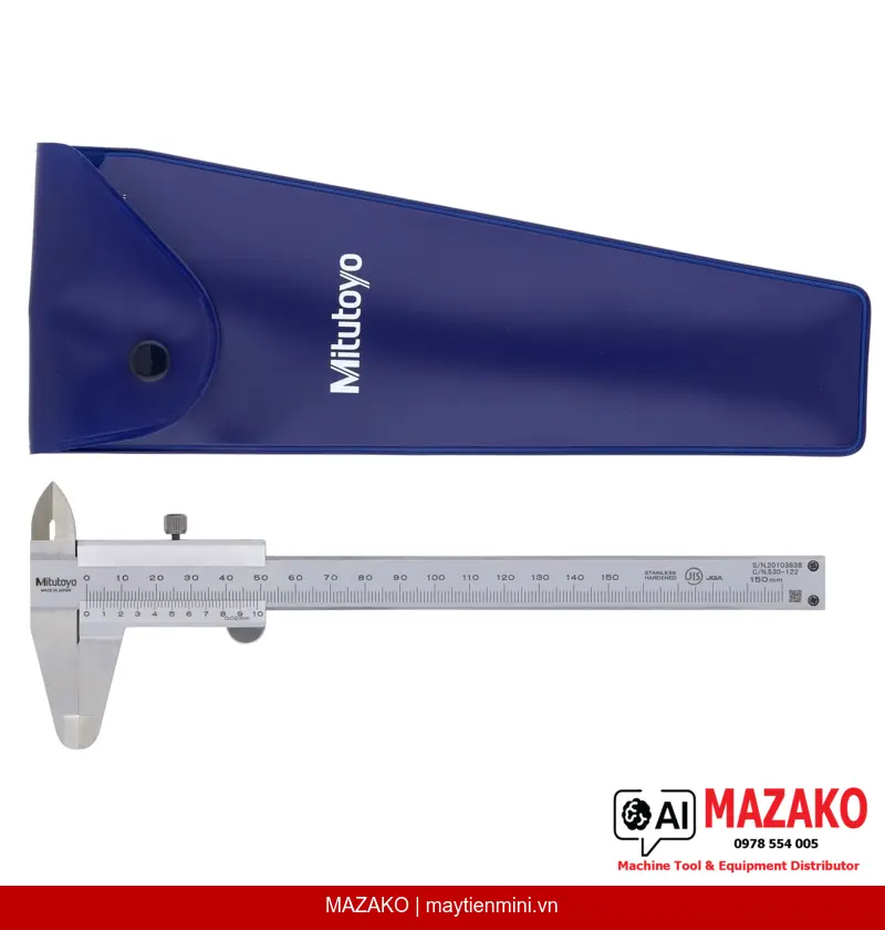 Thước Cặp Cơ Khí Mitutoyo 530-122 (0-150mm / 0,02mm)