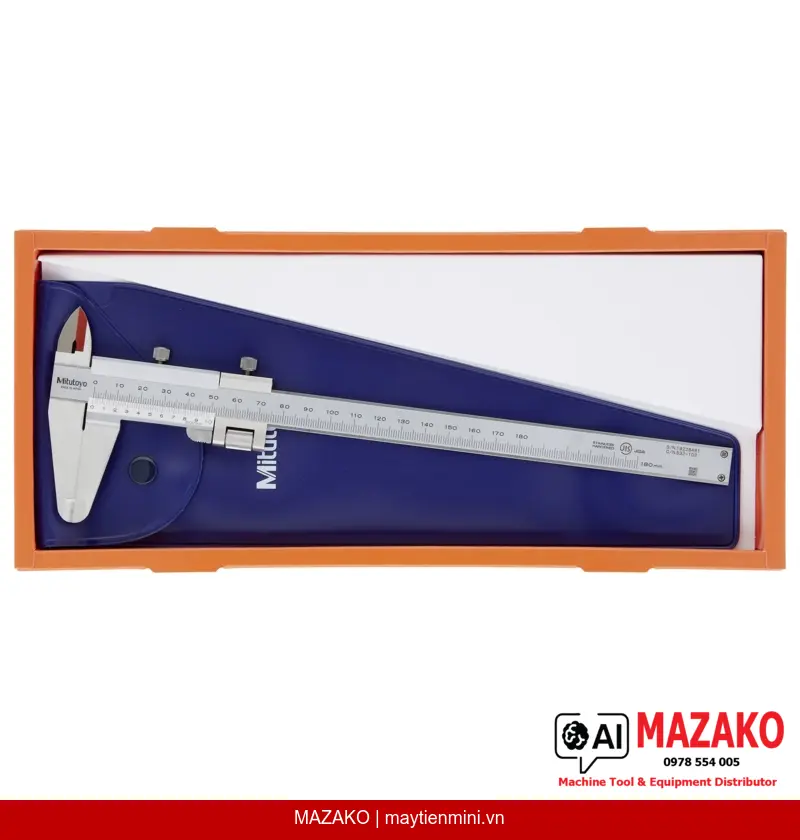 Thước Cặp Vernier Có Bánh Xe Điều Chỉnh Tinh Mitutoyo 532-102