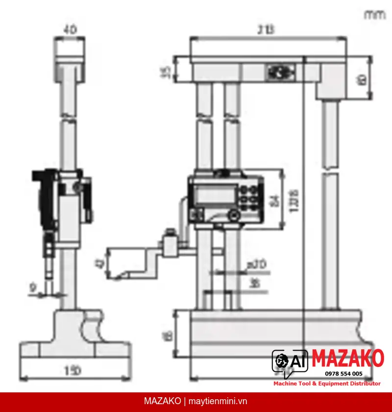 Thước Đo Cao Kỹ Thuật Số 2 Cột Mitutoyo 192-672-10 (HDM-24\