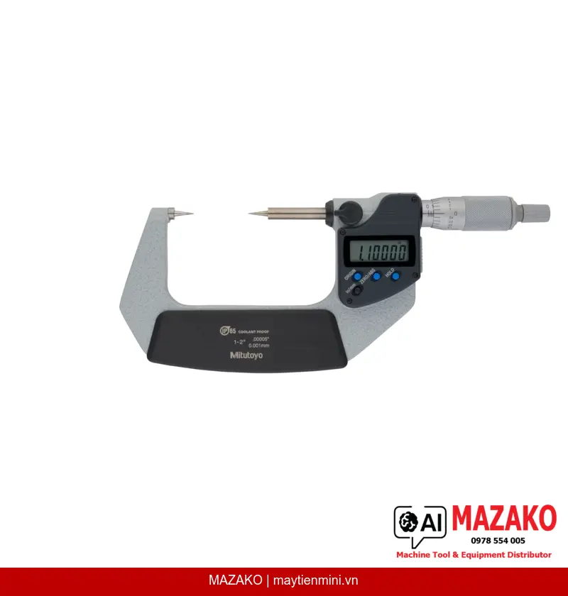 Panme Đo Ngoài Kỹ Thuật Số Đầu Nhọn IP65 Mitutoyo 342-352-30