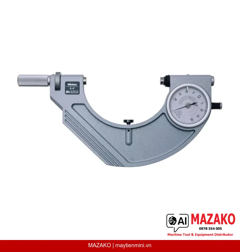 Đồng Hồ So Dạng Kẹp Nhanh Mitutoyo 523-134 (3–4 inch)