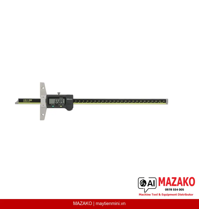 Thước Đo Sâu Kỹ Thuật Số Mitutoyo 571-203-30 (0–300mm, ±0,03mm)