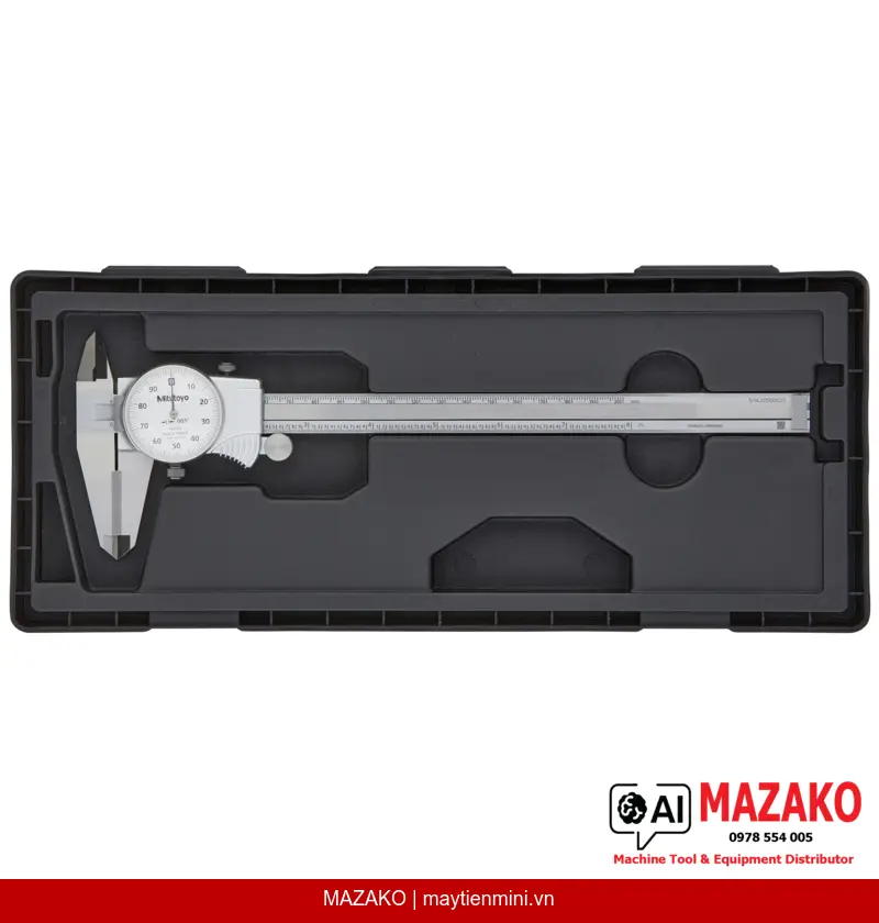 Thước Cặp Đồng Hồ Mỏ Hợp Kim Carbide Mitutoyo 505-737 (0-8 inch)