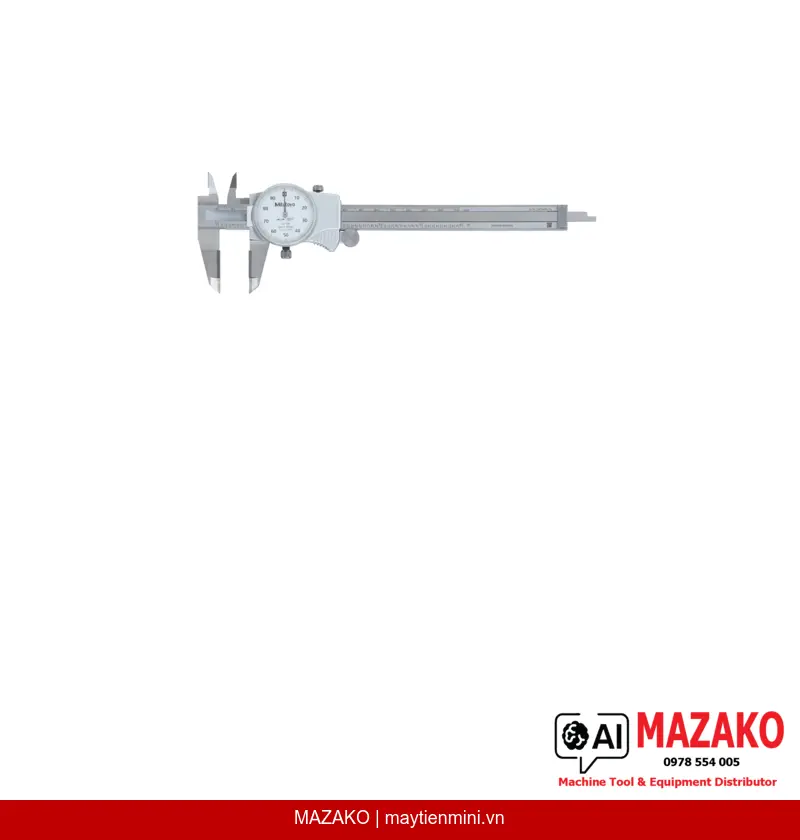Thước Cặp Đồng Hồ Mỏ Carbide Mitutoyo 505-738 (0-6 inch)