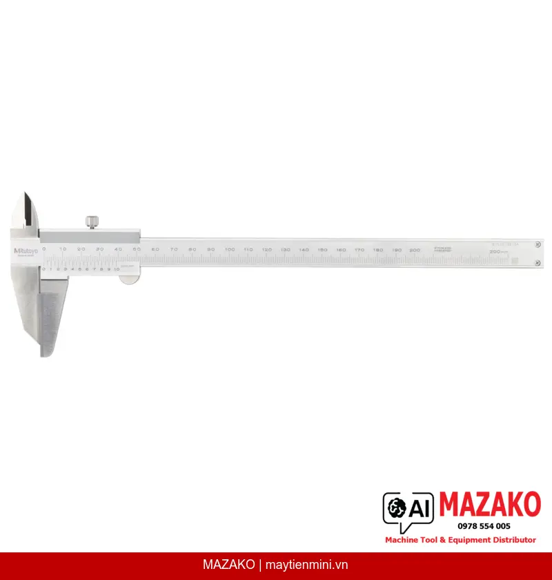 Thước Cặp Vạch Dấu Vernier Mitutoyo 536-222 (0–200mm, 0,05mm)
