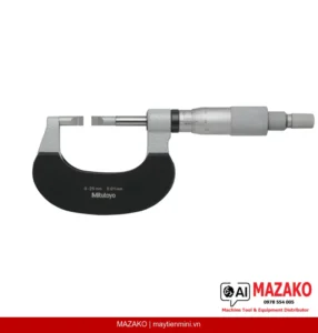 Panme Đo Rãnh Lưỡi Dao Mitutoyo 122-141-10 (0-25mm, Đầu Carbide)