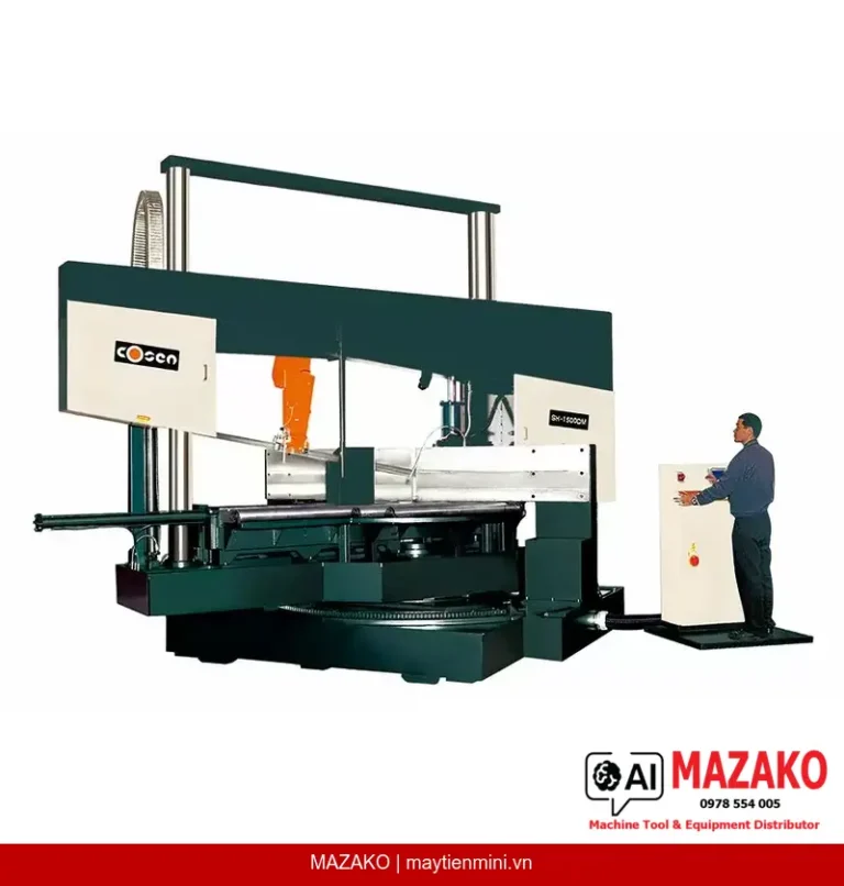 Máy cưa vòng COSEN SH-1500DM: Cắt phôi lớn, góc nghiêng kép