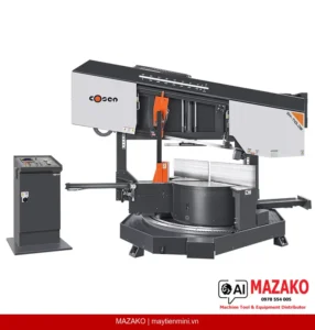 Máy cưa vòng dạng trụ bán tự động COSEN SH-710LDM Cắt Góc Hai Chiều ±60°