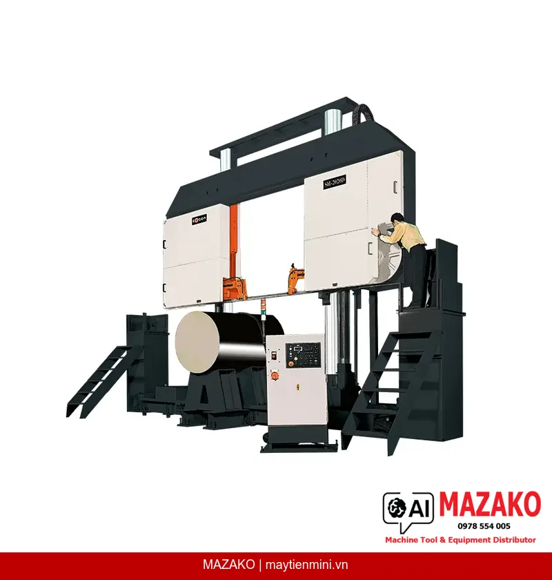 Máy cưa vòng hai trụ bán tự động COSEN SH-2020D Chính Hãng