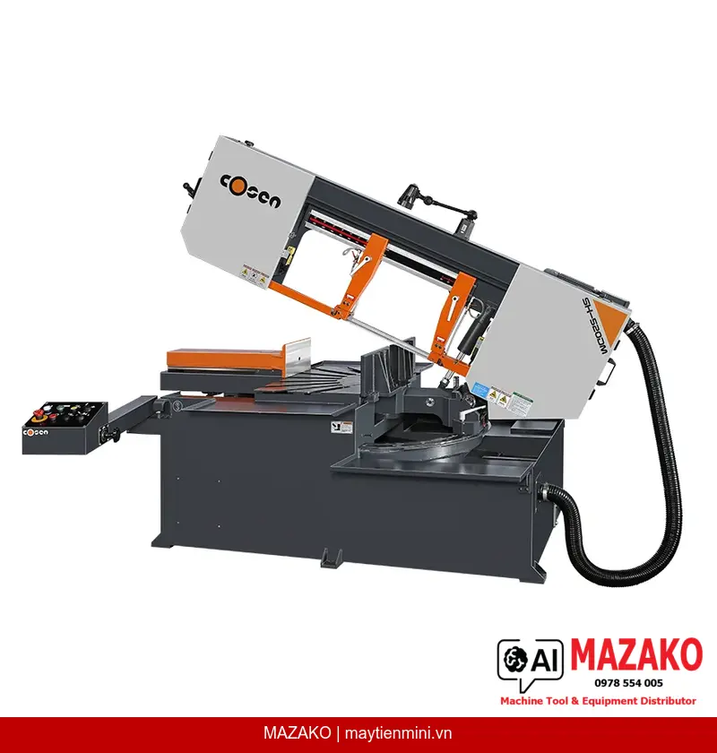 Máy cưa vòng hai trụ bán tự động COSEN SH-520DM Chính Hãng