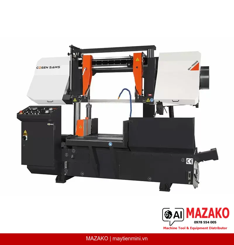 Máy cưa vòng COSEN SH-7550S: Cắt nặng, chính xác cao