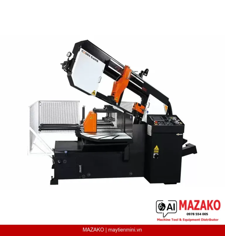 Máy cưa vòng C-510MNC: Cắt nghiêng tự động, lập trình 100 lệnh