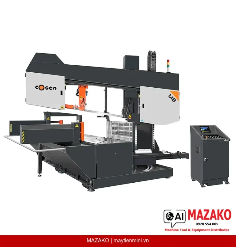 Máy cưa vòng COSEN M8: Cắt góc kép, lập trình 100 lệnh