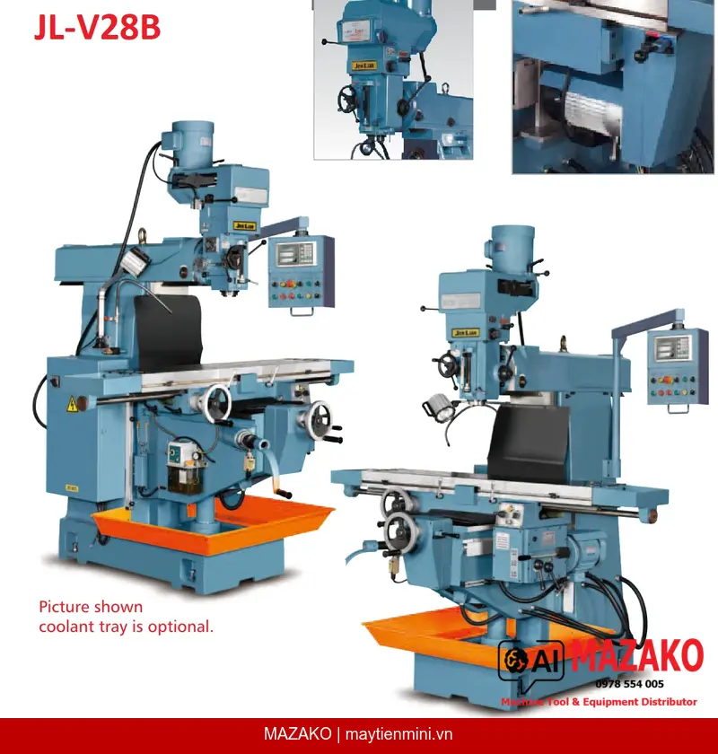 Máy phay đứng JL-V280B: Giải pháp gia công hạng nặng