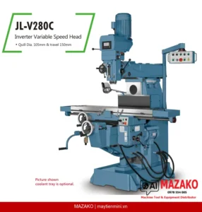 Máy phay đứng JEN LIAN JL-V280C – Bàn máy 300x1500mm Chính Hãng