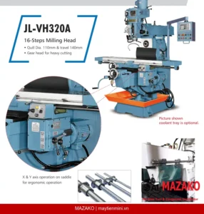 Máy phay đứng ngang vạn năng JEN LIAN JL-VH320A