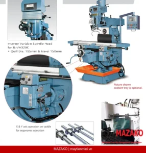 Máy phay đứng ngang vạn năng JEN LIAN JL-VH320C Chính Hãng