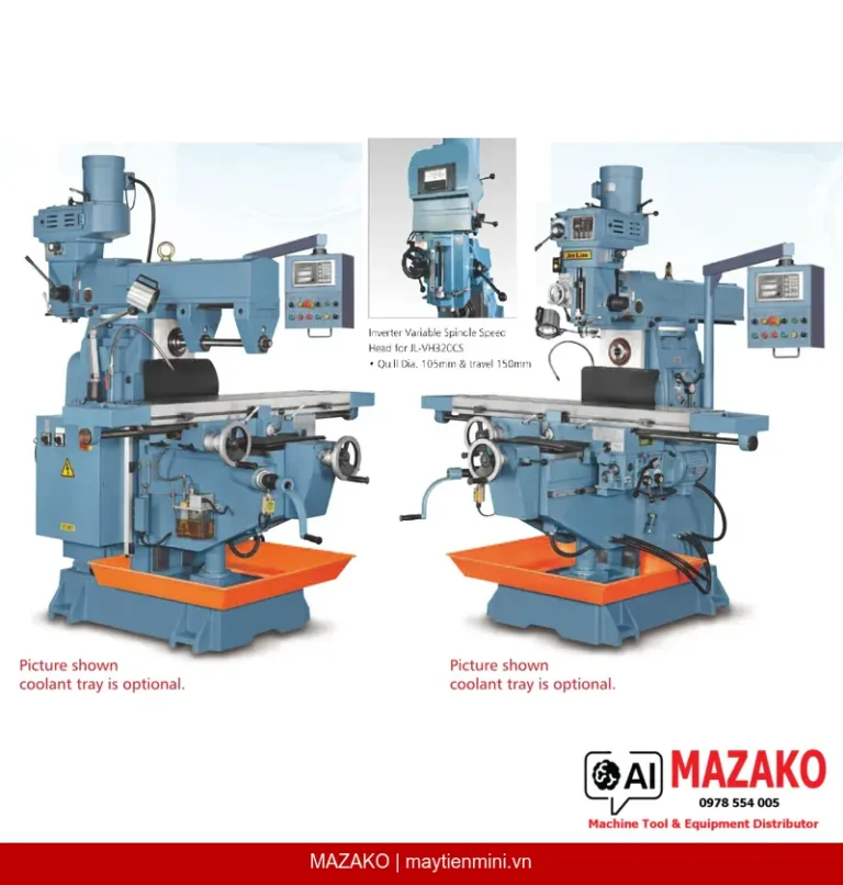 Máy phay đứng ngang vạn năng JL-VH320CS: Hai trong một