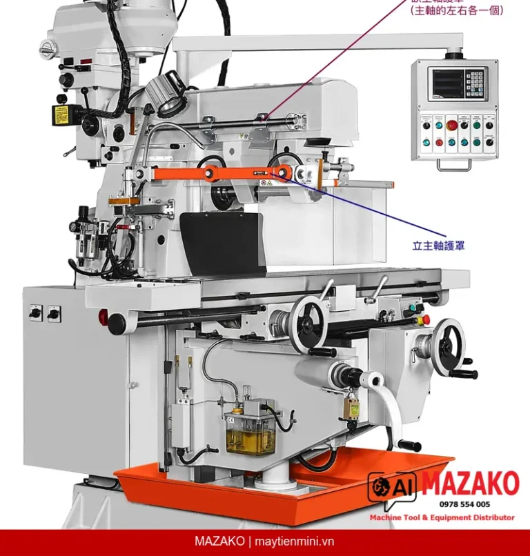 Máy phay đứng ngang vạn năng JL-VH500A: 2 trục, 1 máy