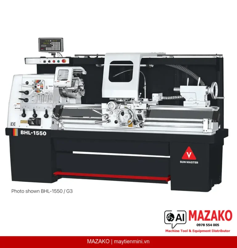 Máy tiện vạn năng BHL-1550V: Tốc độ vô cấp, tiện phôi lớn